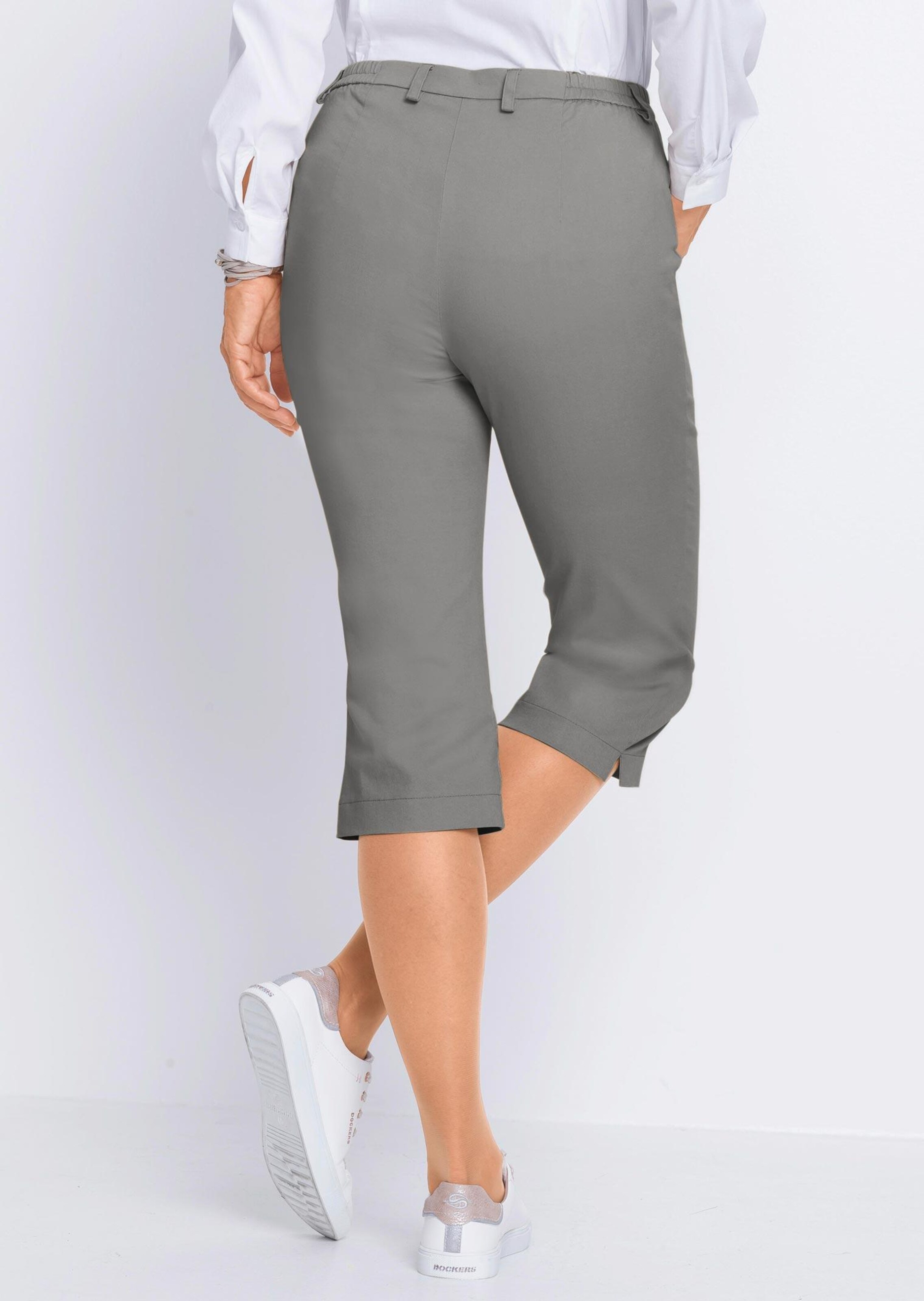 Corsaire sport en jean CARLA - gris - Gr. 58 de Goldner Fashion