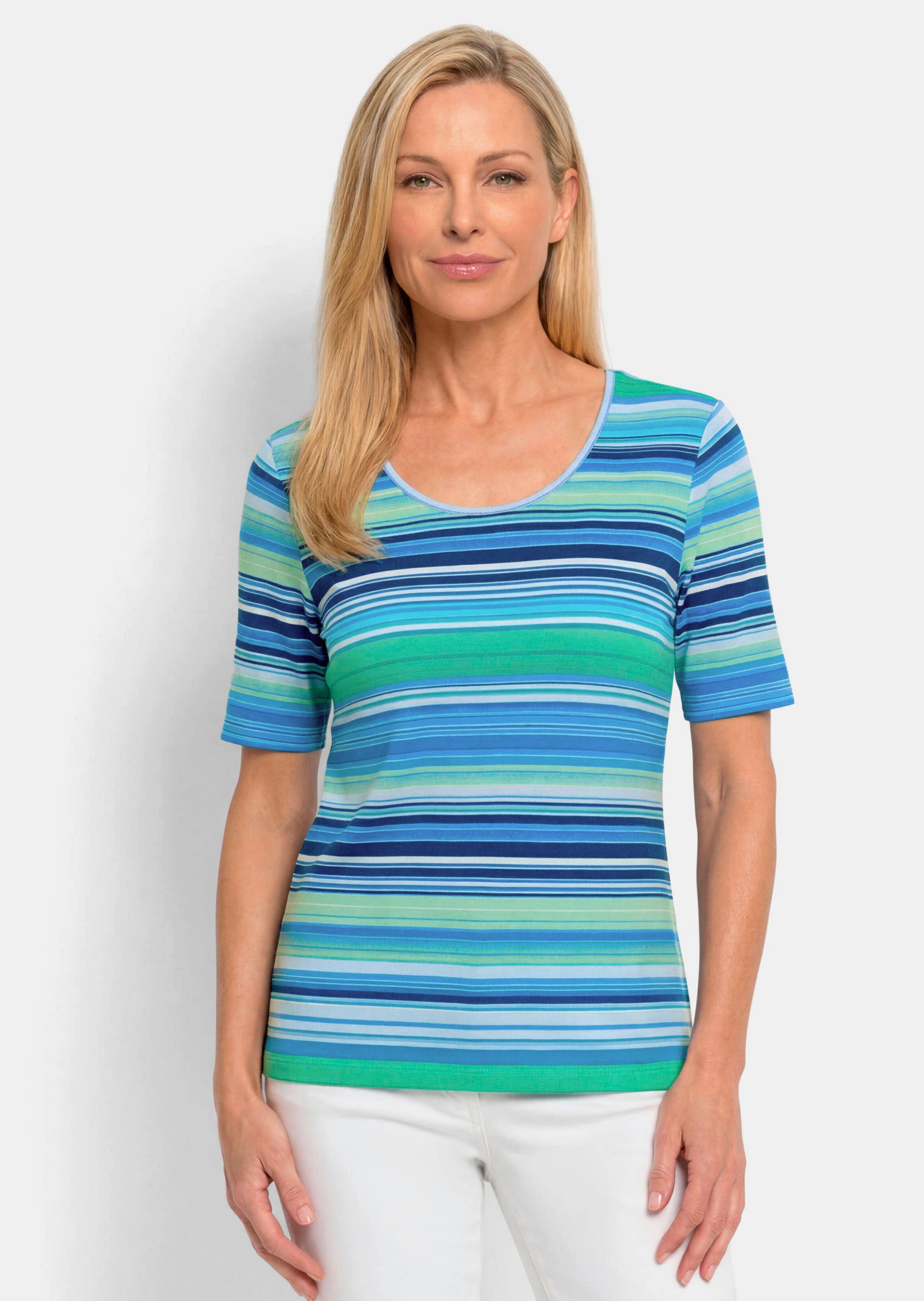 T-shirt en viscose avec rayures