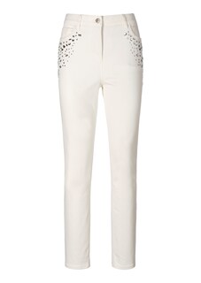 Stretch-Jeans mit Strass thumbnail 6