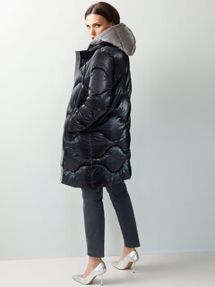 Lange Steppjacke mit Wellenstepp thumbnail 4