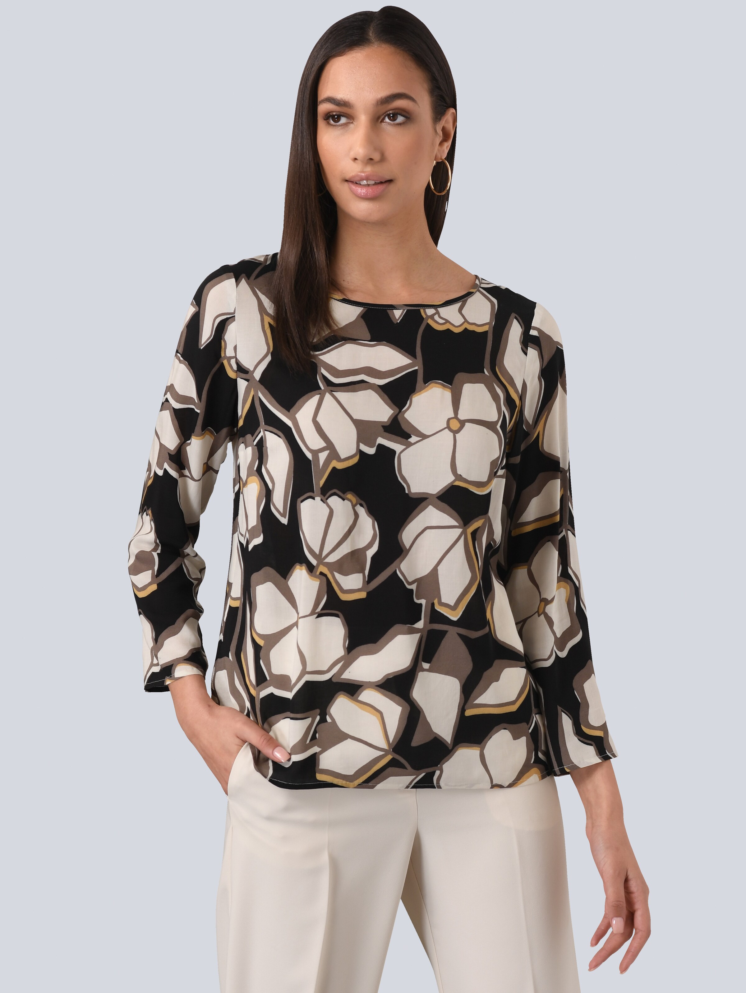 Bluse mit Allover Print 5