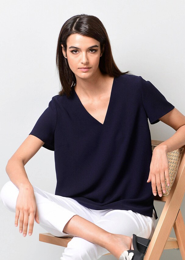 Bluse mit V-Ausschnitt 3