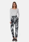 Cargo trousers with floral print thumbnail 2