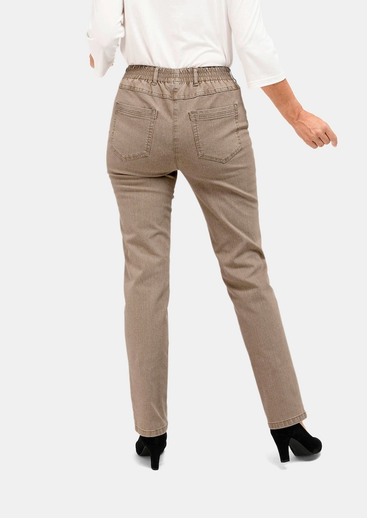 Klassieke jeans MARTHA met elastische tailleband 2