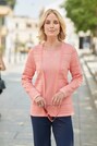 Pullover in Twinsetoptik mit feinem Ajour thumbnail 1