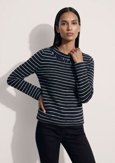 Striped and sequinned sweatshirt thumbnail 1