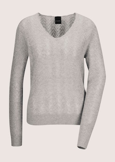 Kaschmir-Pullover mit filigranem Ajour-Muster thumbnail 6