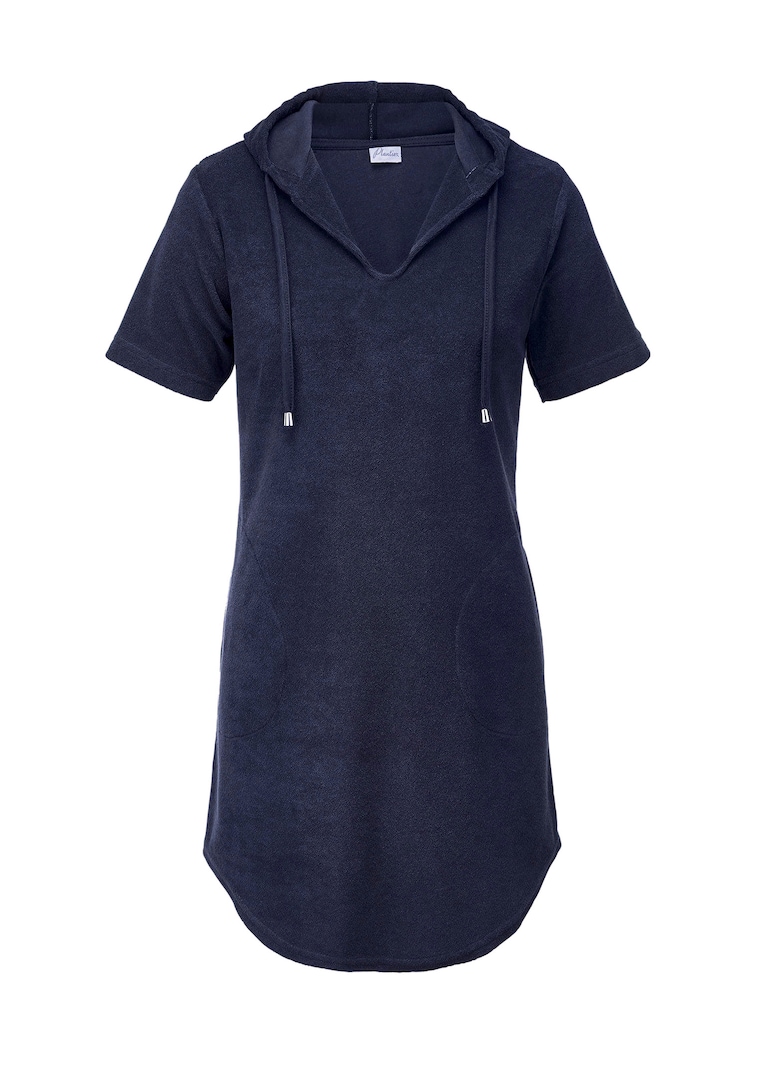 Badstof jurk met capuchon