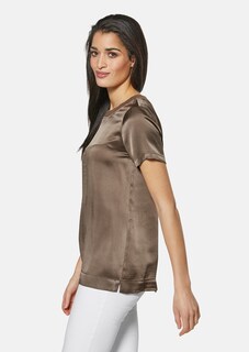 Seidenbluse mit halblangem Ärmel thumbnail 4