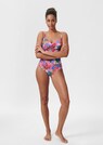 Swimming costume with floral print and draping thumbnail 2