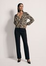 Zebra-patterned cashmere cardigan thumbnail 2