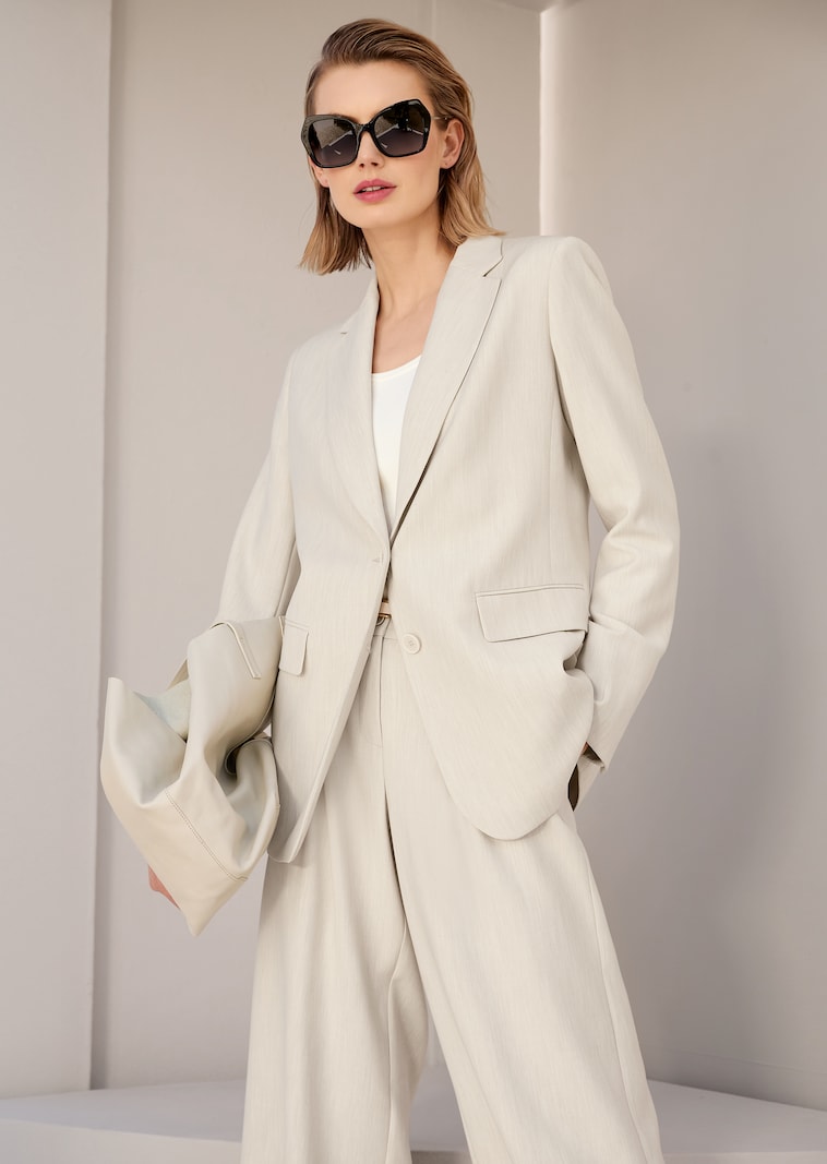 Einreihiger Blazer mit Stretchanteil