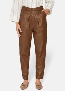 Bundfaltenhose aus Lammnappa thumbnail 1