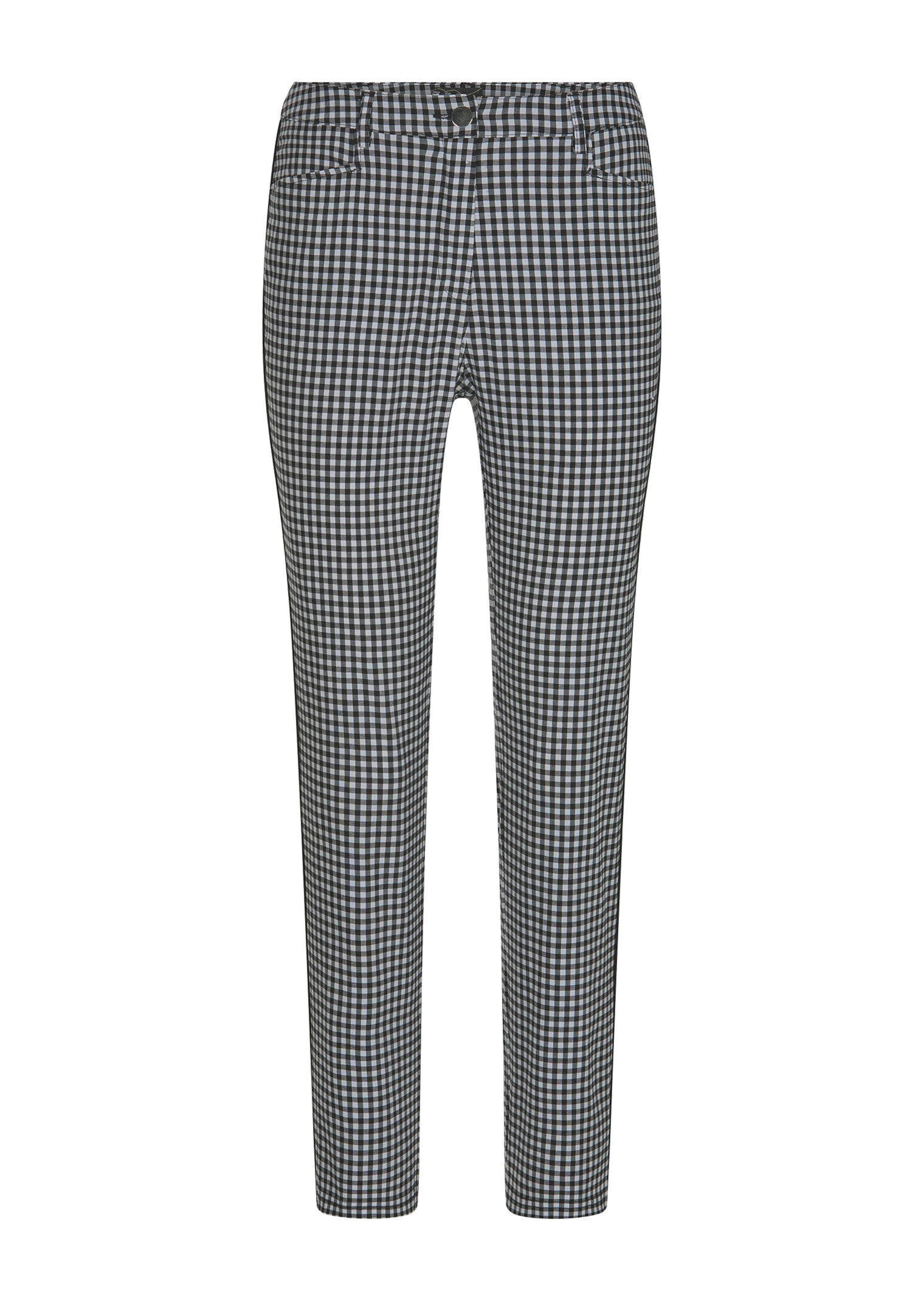 Pantalon LOUISA à motif Vichy en Seersucker