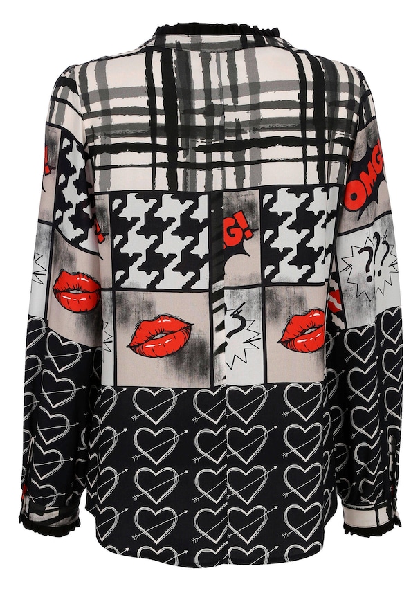 Bluse mit Rüschenbesatz 5