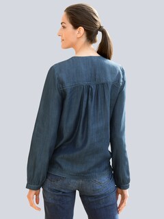 Bluse in Wickeloptik thumbnail 4