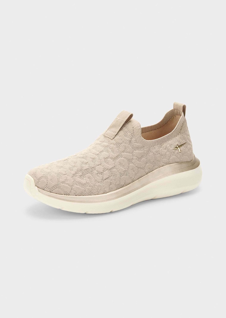 Slip-on-Sneaker mit schimmerndem Lurex