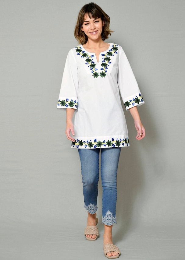 Tunika mit dekorativer Stickerei 1