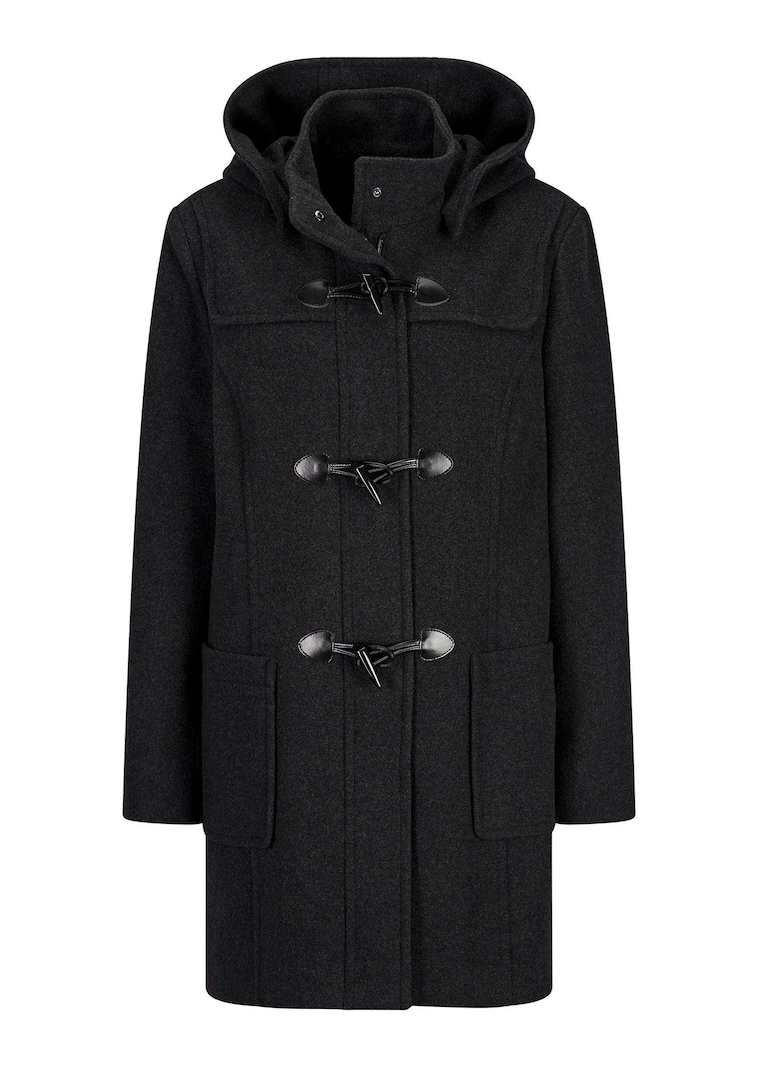 Duffle-coat classique en laine mélangée