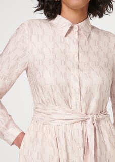 Bedrucktes Hemdblusenkleid mit Gürtel thumbnail 5