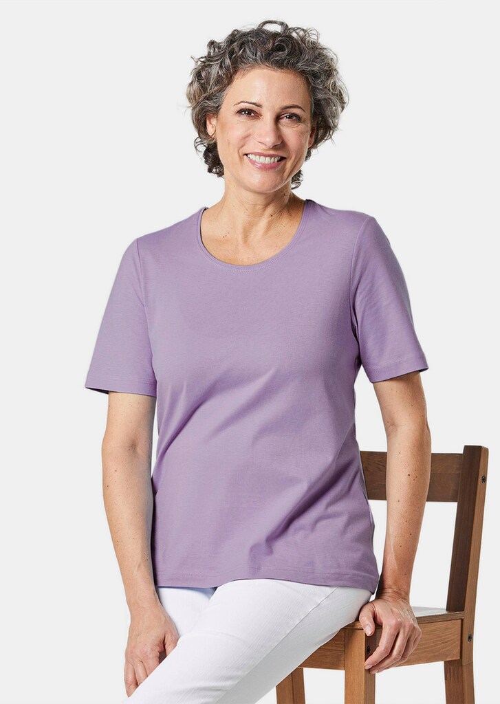 Basic T-Shirt aus reiner Baumwolle