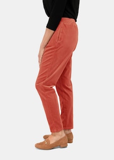 Corduroy broek met elastische tailleband thumbnail 4