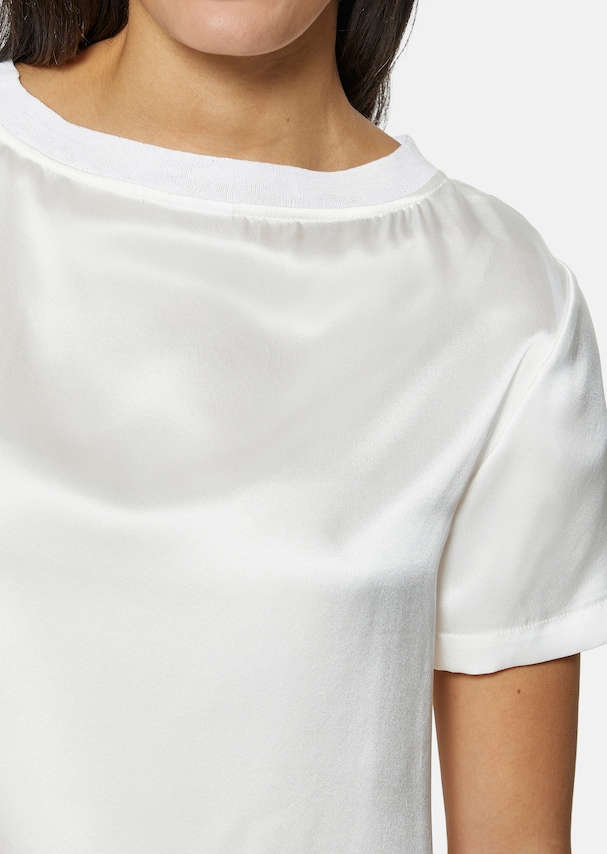 Silk blouse with half-length sleeves 4