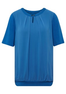 Figuurvriendelijk blouseshirt in een mix van materialen thumbnail 2