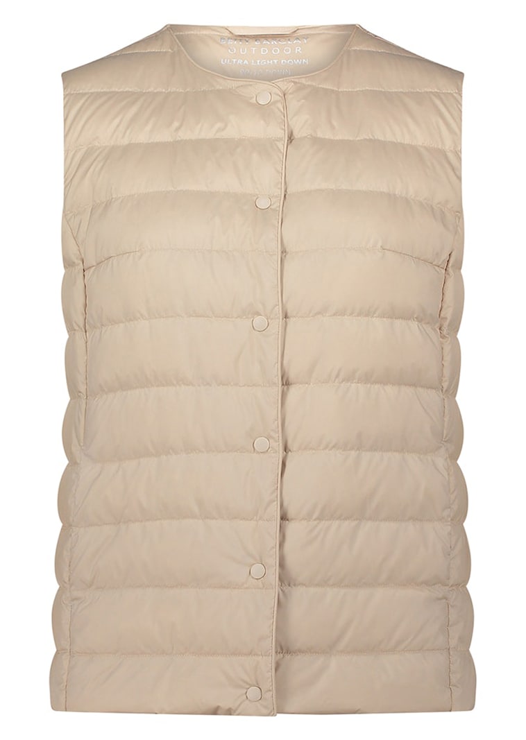 Licht donzen vest met zakken