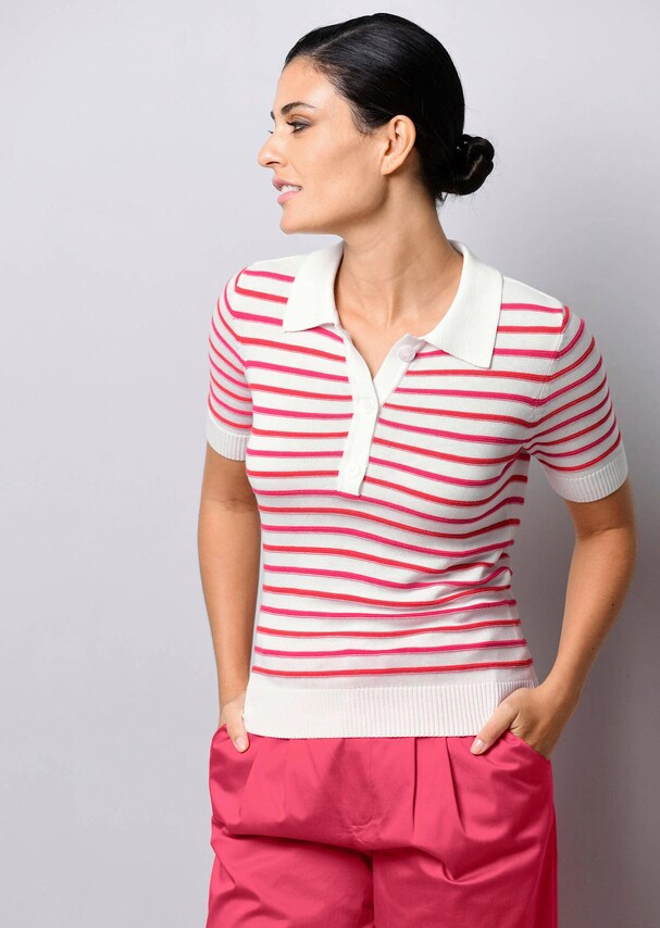Pullover mit Polokragen