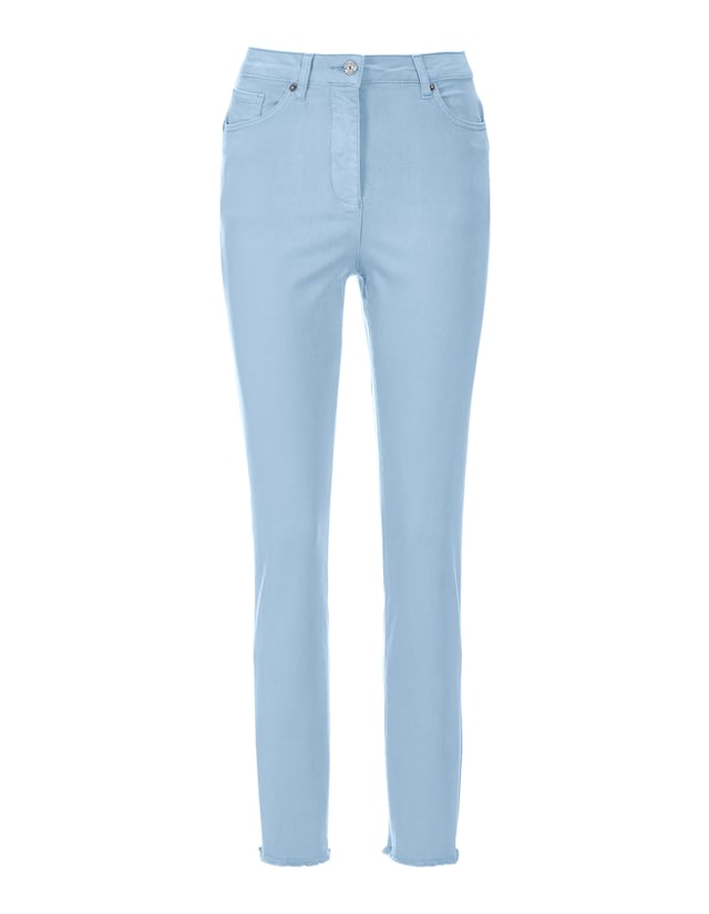 Jeans with fine fringing at the bottom of the legs 5
