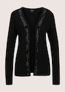 Verschlusslose Shirtjacke mit funkelnden Steinchen thumbnail 6