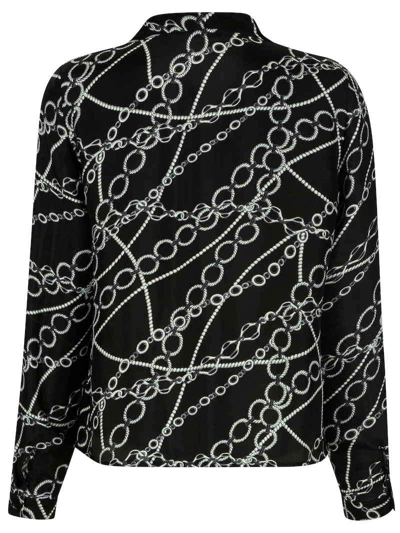 Blouse with waterfall collar