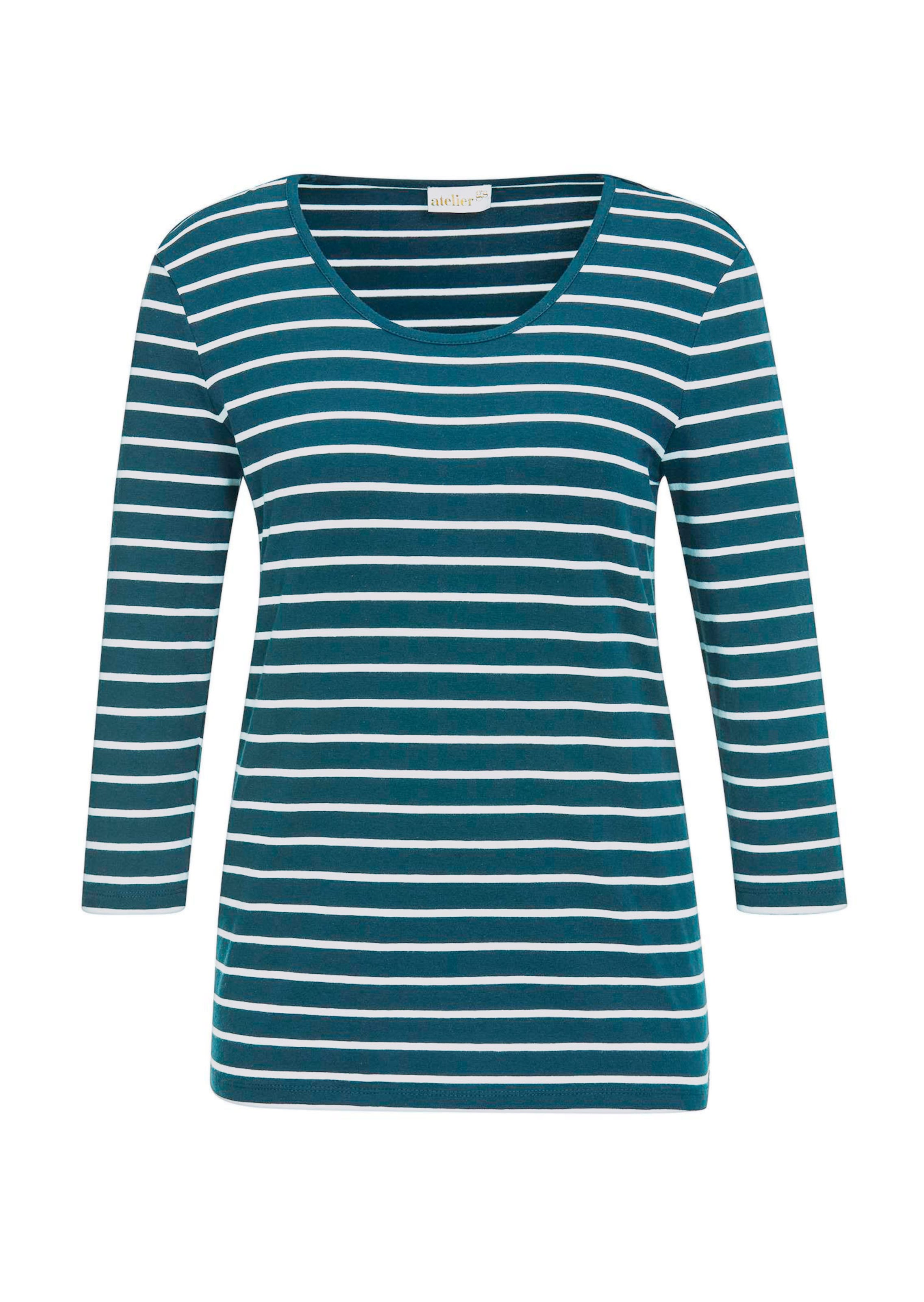 Meerkleurig gebreid, gestreept shirt