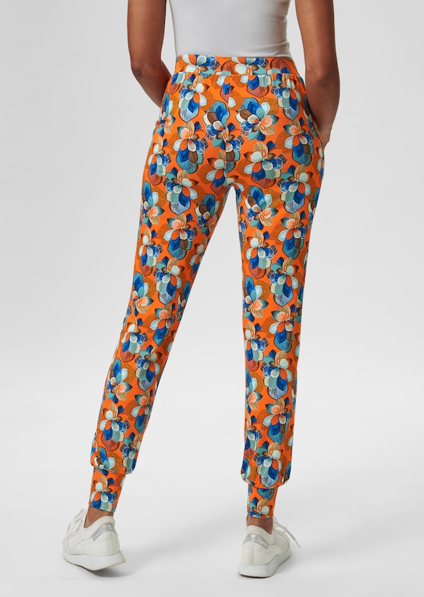 Yoga trousers with floral print 2