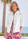 Jeansjacke mit Blumenborte thumbnail 7