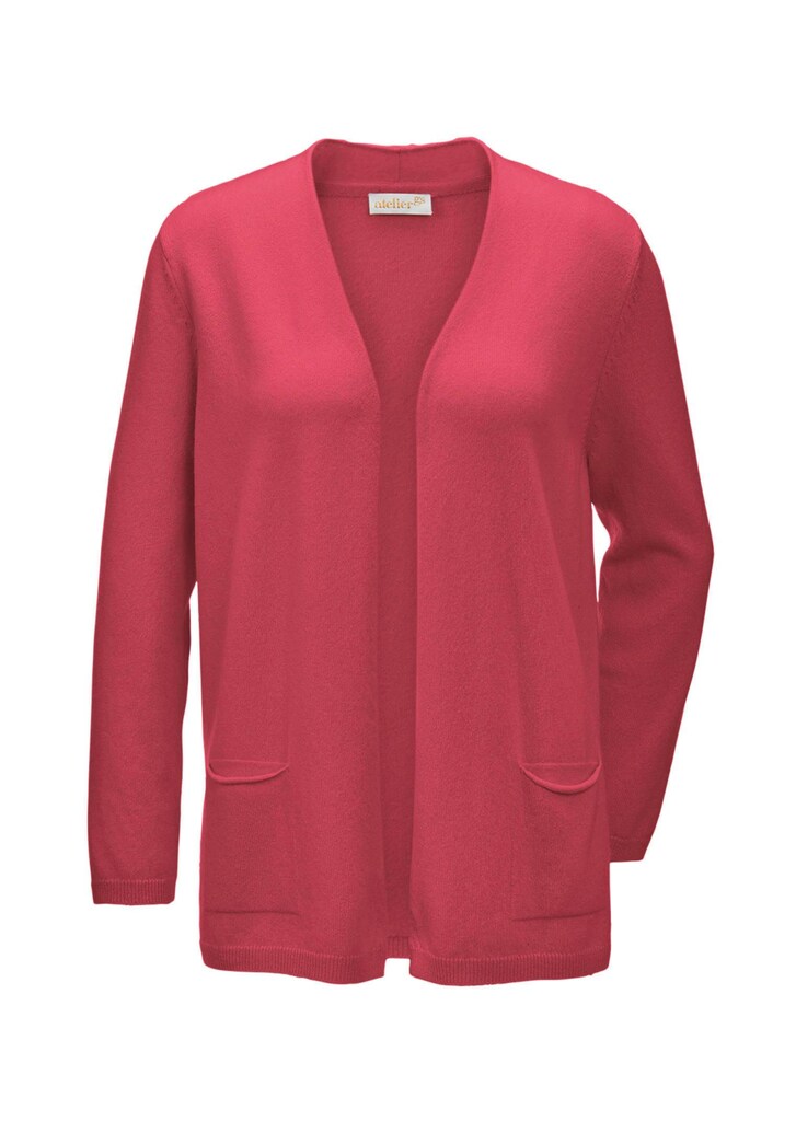 Kaschmir-Longstrickjacke
