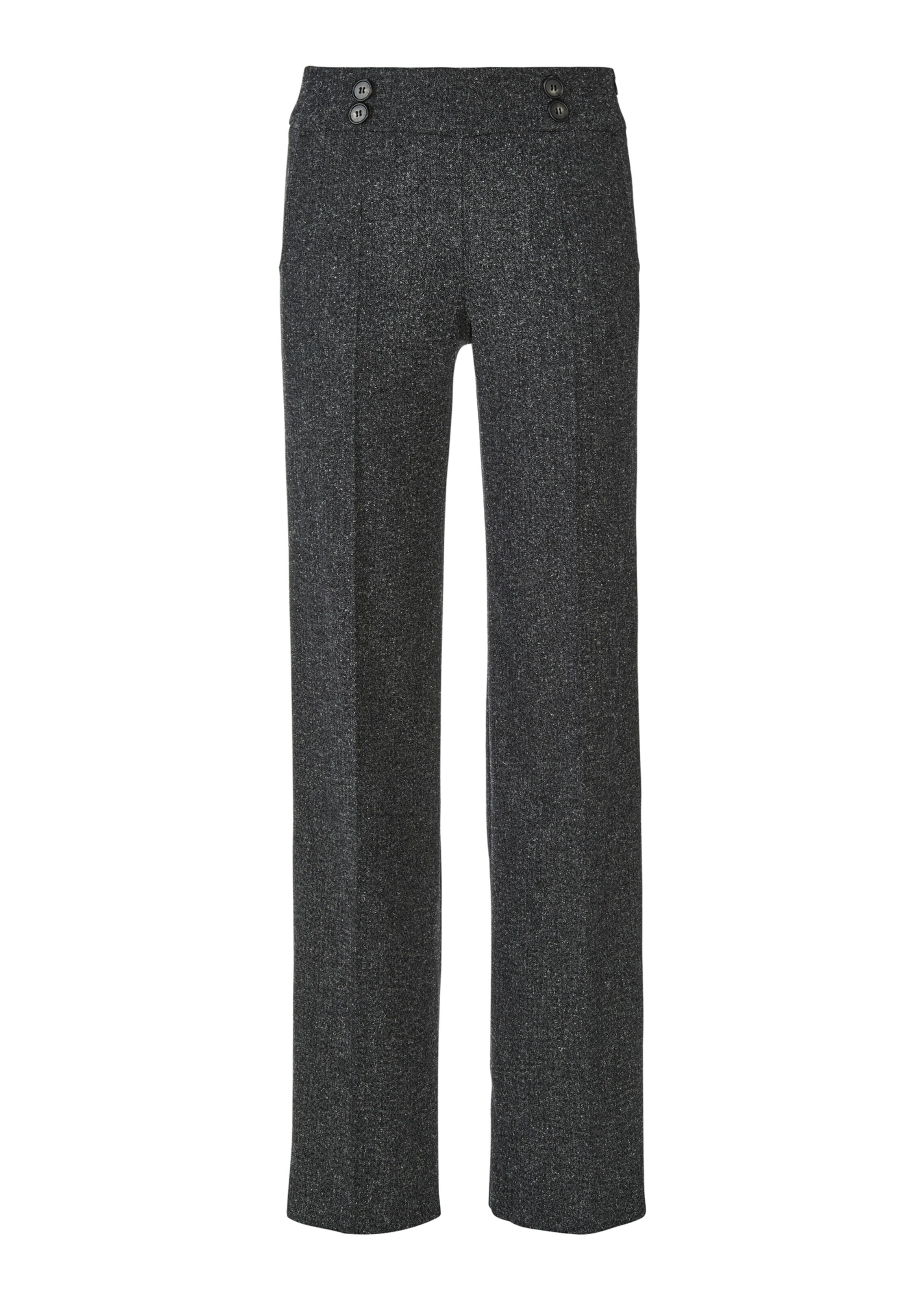 Weite Tweed-Hose ohne Futter