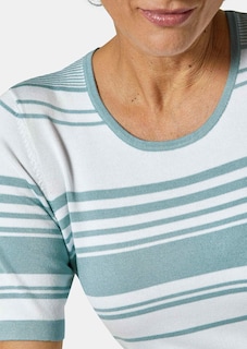 Laadukas neulepusero näyttävillä raidoilla thumbnail 5