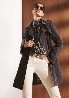 Schluppen-Bluse mit Leo-Print thumbnail 2