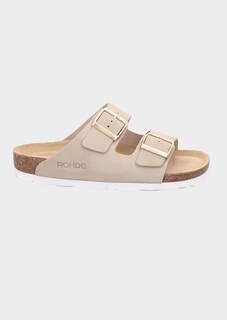 Veloursleder-Pantolette mit Schnallen thumbnail 6