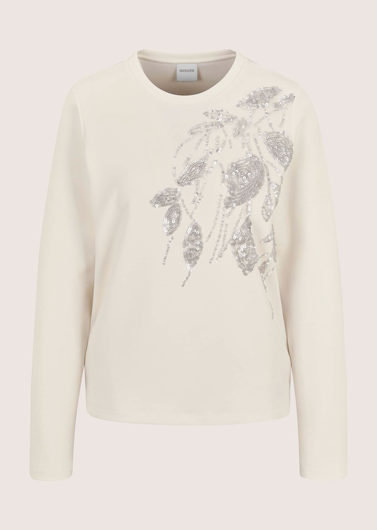Sweatshirt mit Paillettenstickerei