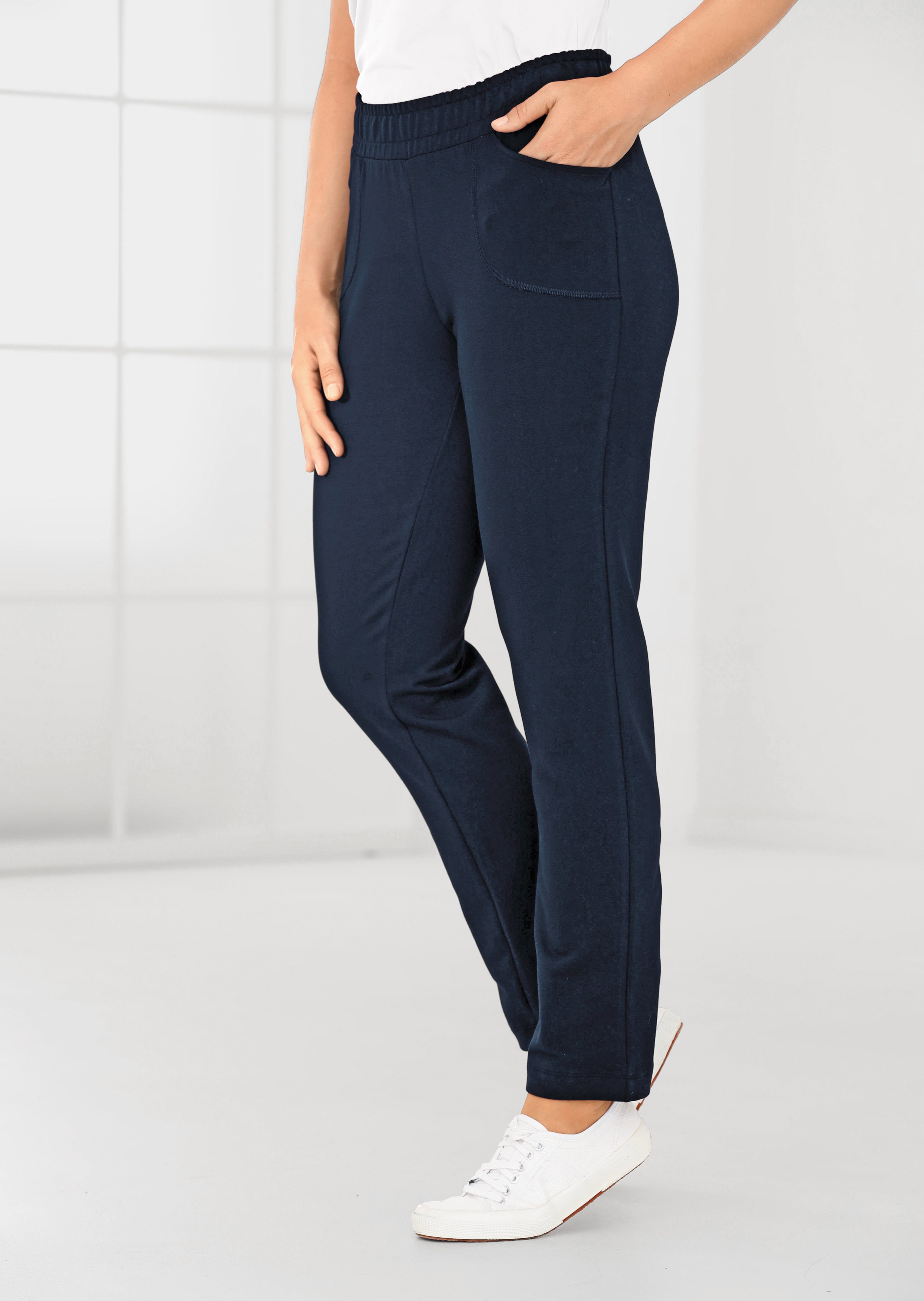 Comfortabele joggingbroek met slip-on tailleband