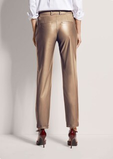 Hose im Leder-Look mit Biesen thumbnail 3