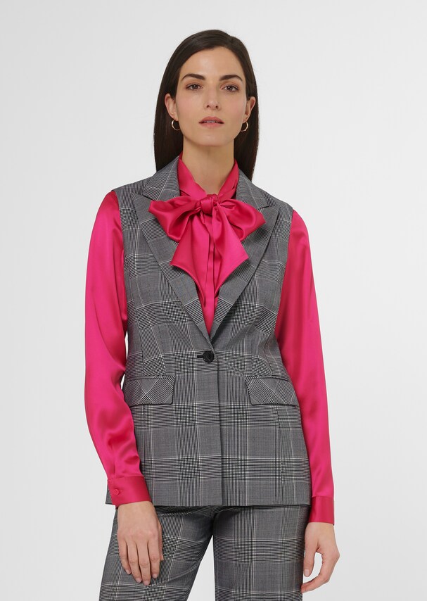 Classic-elegant Glencheck waistcoat
