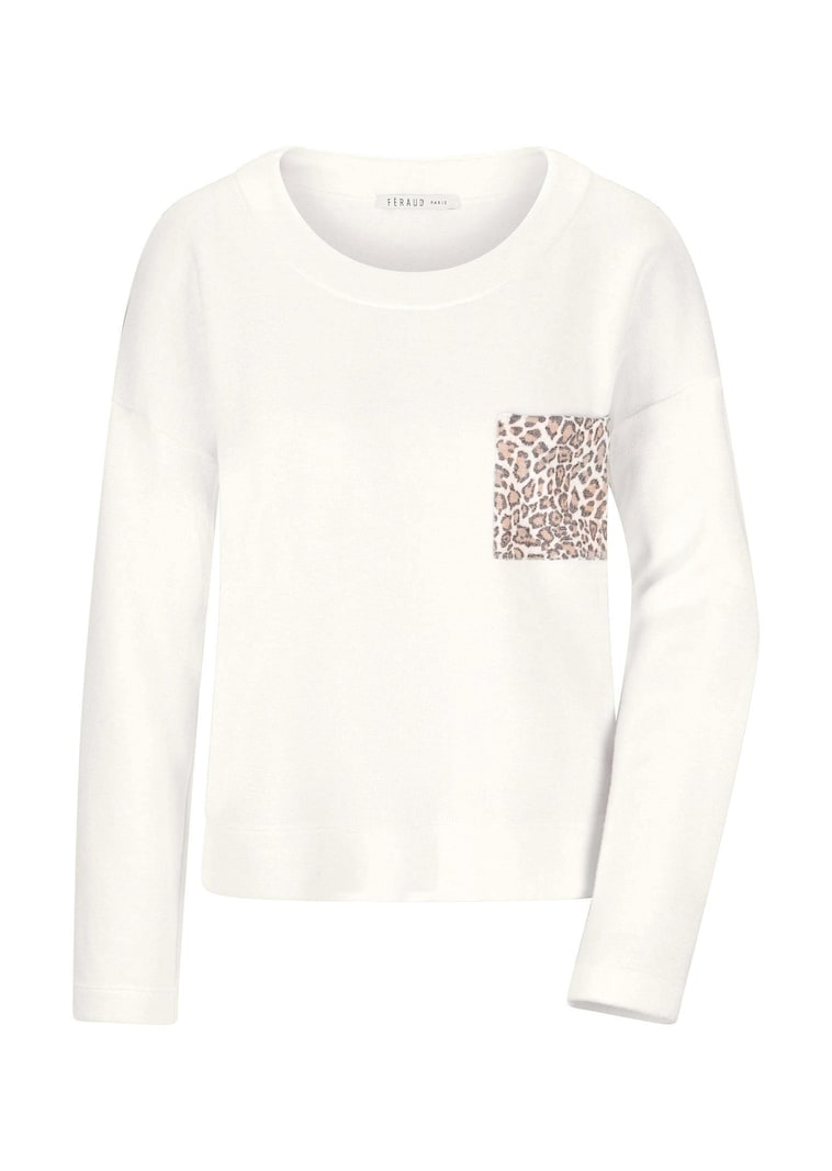 Sweatshirt in edlem Feinstrick