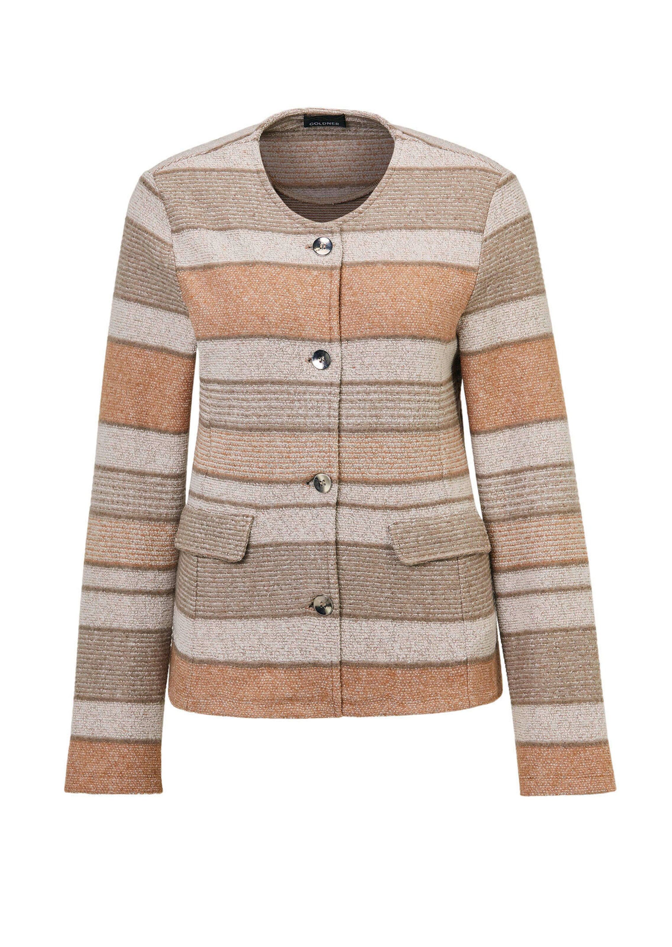 Jacke in Bouclé-Optik