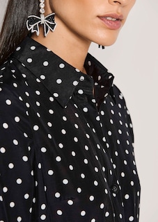 Shirt dress with polka dots thumbnail 5