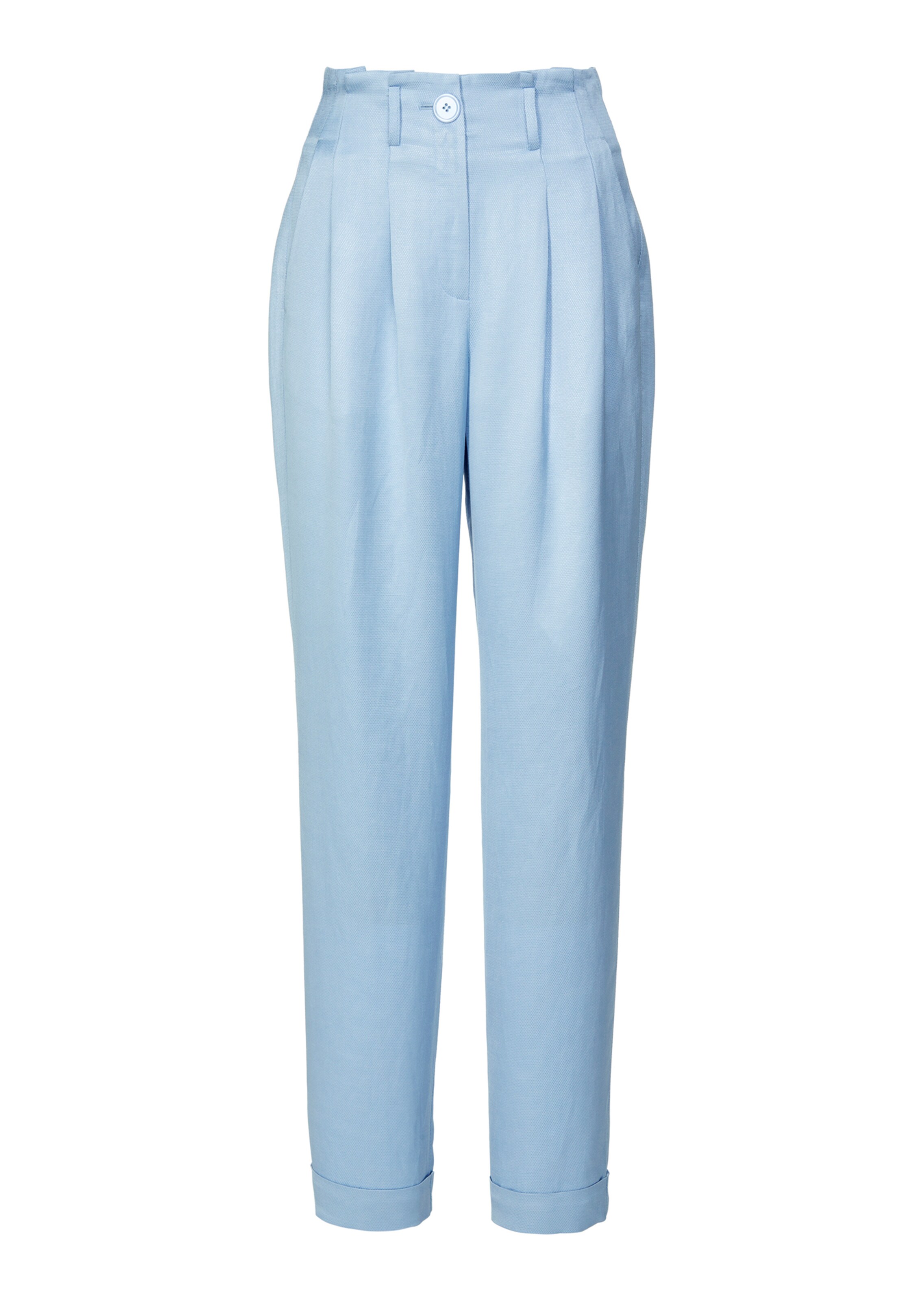 Schlanke Hose mit Glanz-Finish