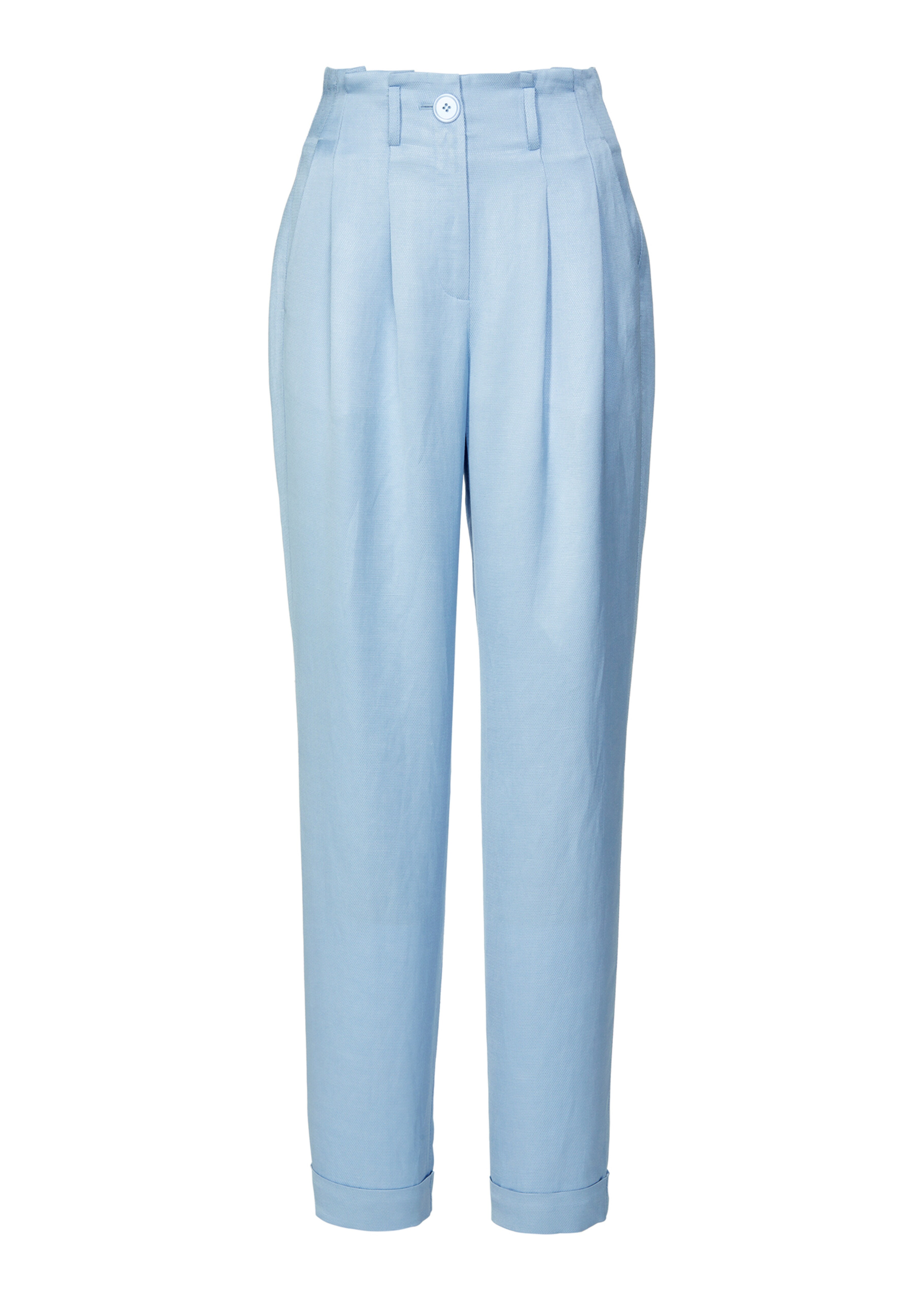 Schlanke Hose mit Glanz-Finish